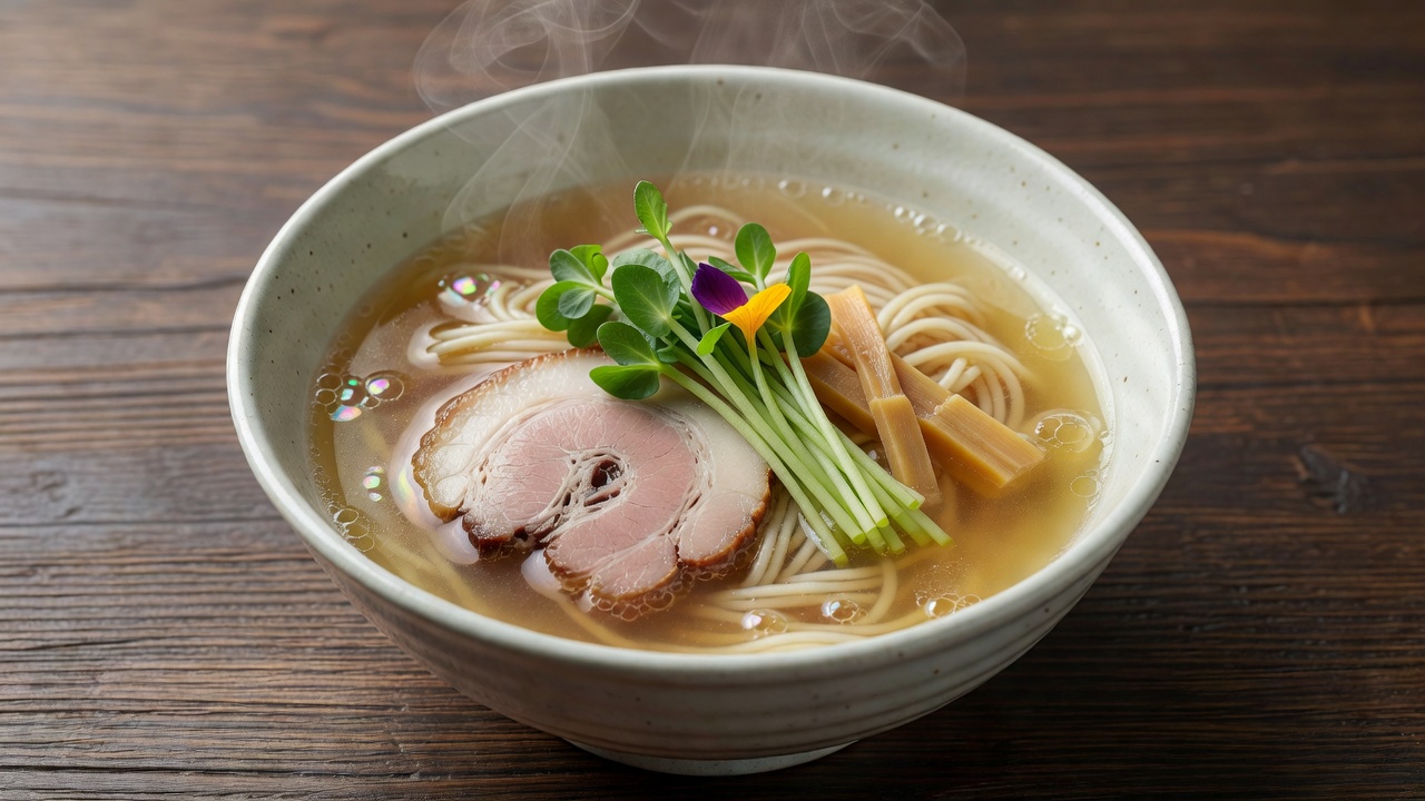 Shio Ramen (Sea Bream & Clam) & Roasted Lamb Tsukemen at MENSHO Gokokuji