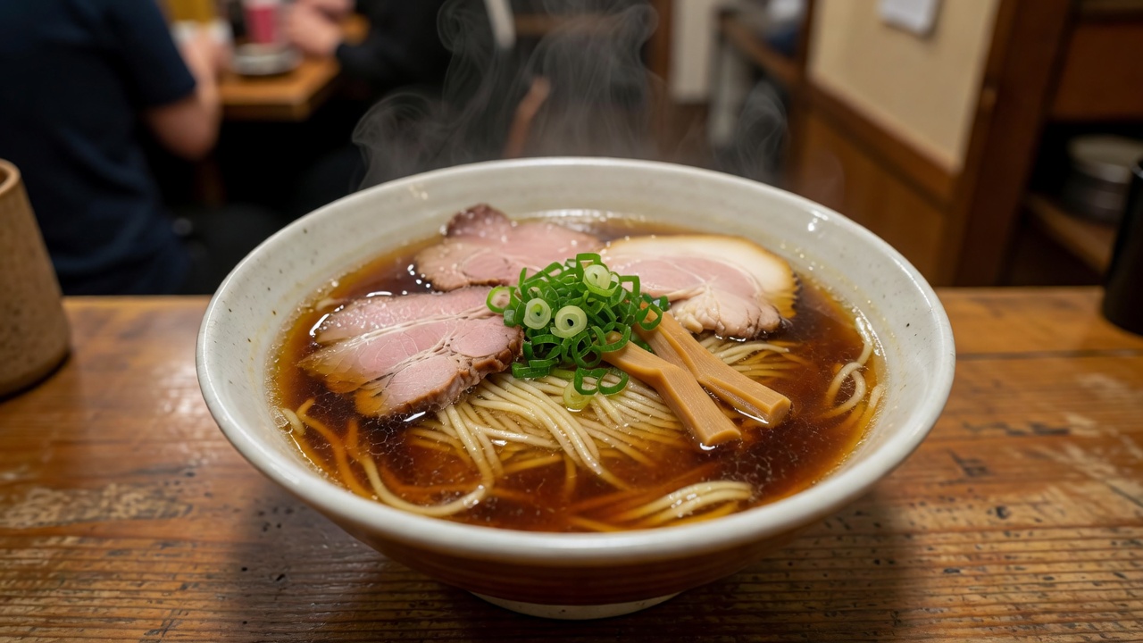 Shoyu Ramen (醤油ラーメン) at Ramenya Toy Box