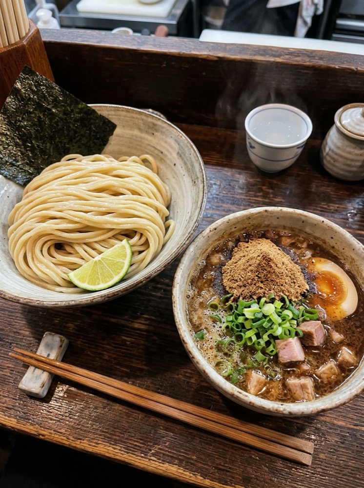 Noko Tsukemen (濃厚つけ麺) & Karakara Spicy Tsukemen at Menya Kanetora Hakata Deitos Ten Noko Tsukemen (濃厚つけ麺) & Karakara Spicy Tsukemen at Menya Kanetora Hakata Deitos Ten