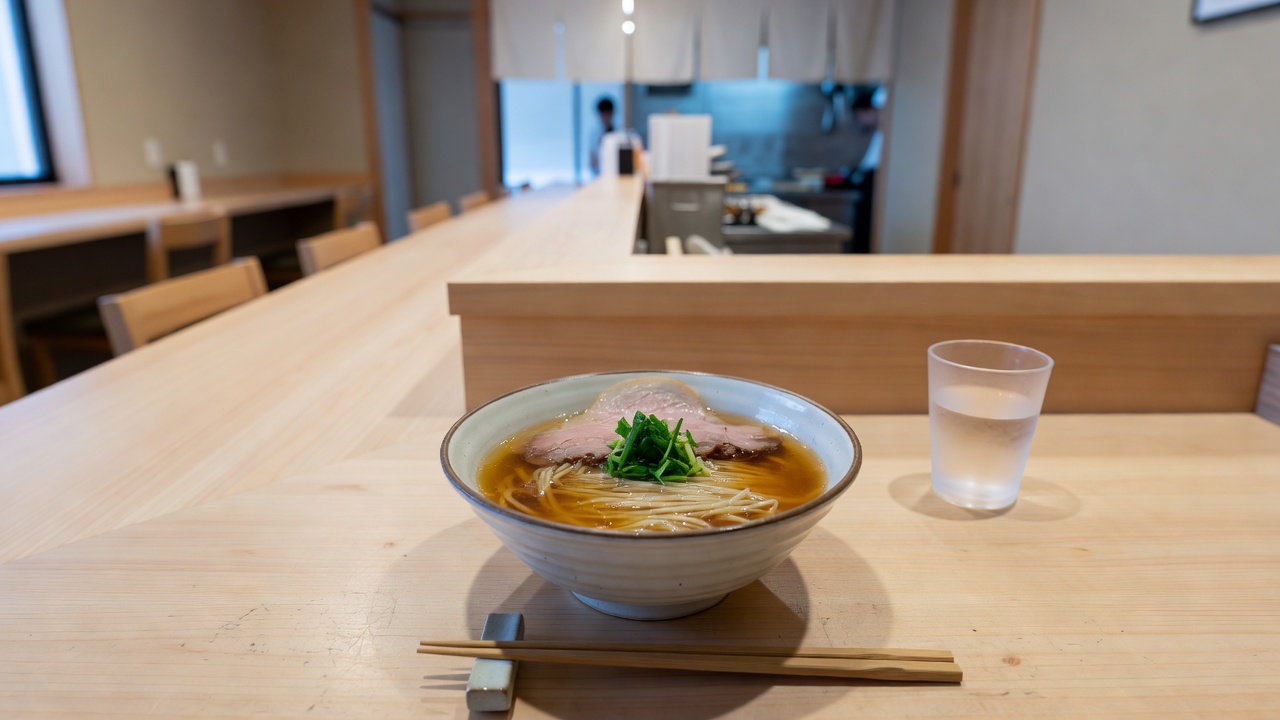 Hotate to Sansho no Tsukemen & Sansho Shoyu Soba (帆立と山椒のつけ麺・牛と山椒の中華そば) at Mugi no Yoake Hotate to Sansho no Tsukemen & Sansho Shoyu Soba (帆立と山椒のつけ麺・牛と山椒の中華そば) at Mugi no Yoake