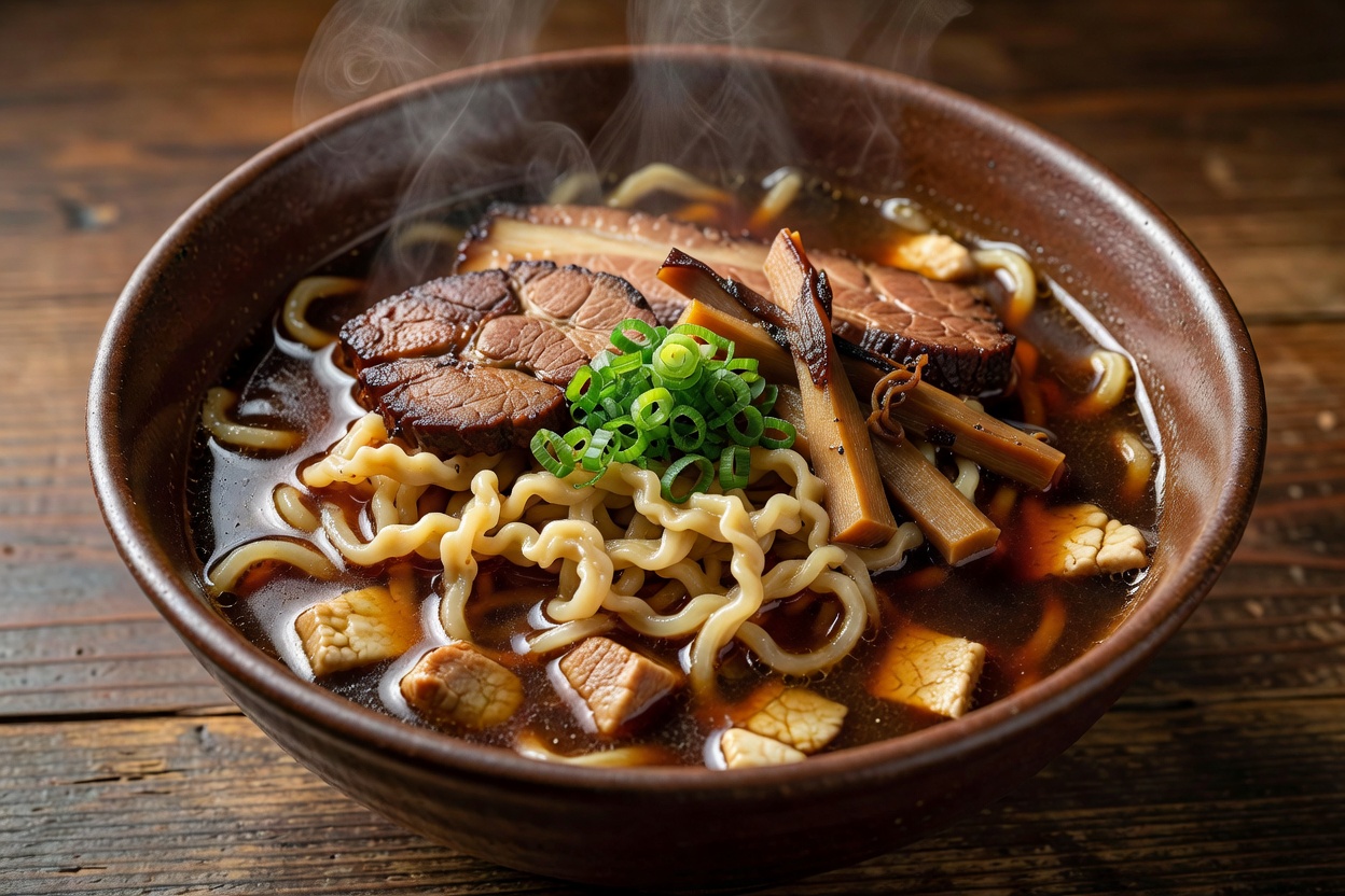 中華そば 普通・身入 (Chuka Soba Regular with Mi-iri Backfat) at Kenchan Ramen Yamagata 中華そば 普通・身入 (Chuka Soba Regular with Mi-iri Backfat) at Kenchan Ramen Yamagata