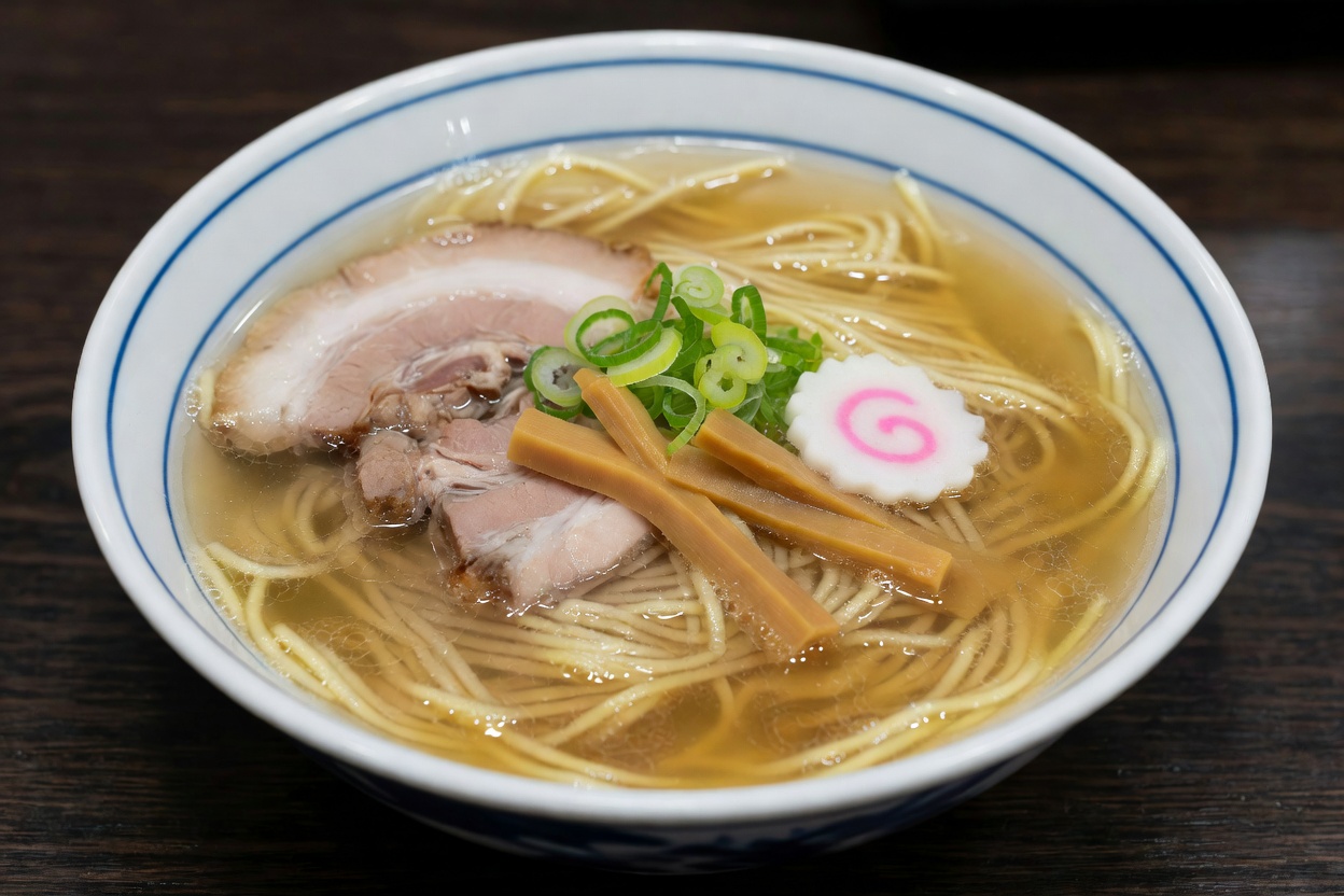 Ajisai Shio Ramen & Akamiso Ramen at Men Chubo Ajisai Koten Ajisai Shio Ramen & Akamiso Ramen at Men Chubo Ajisai Koten