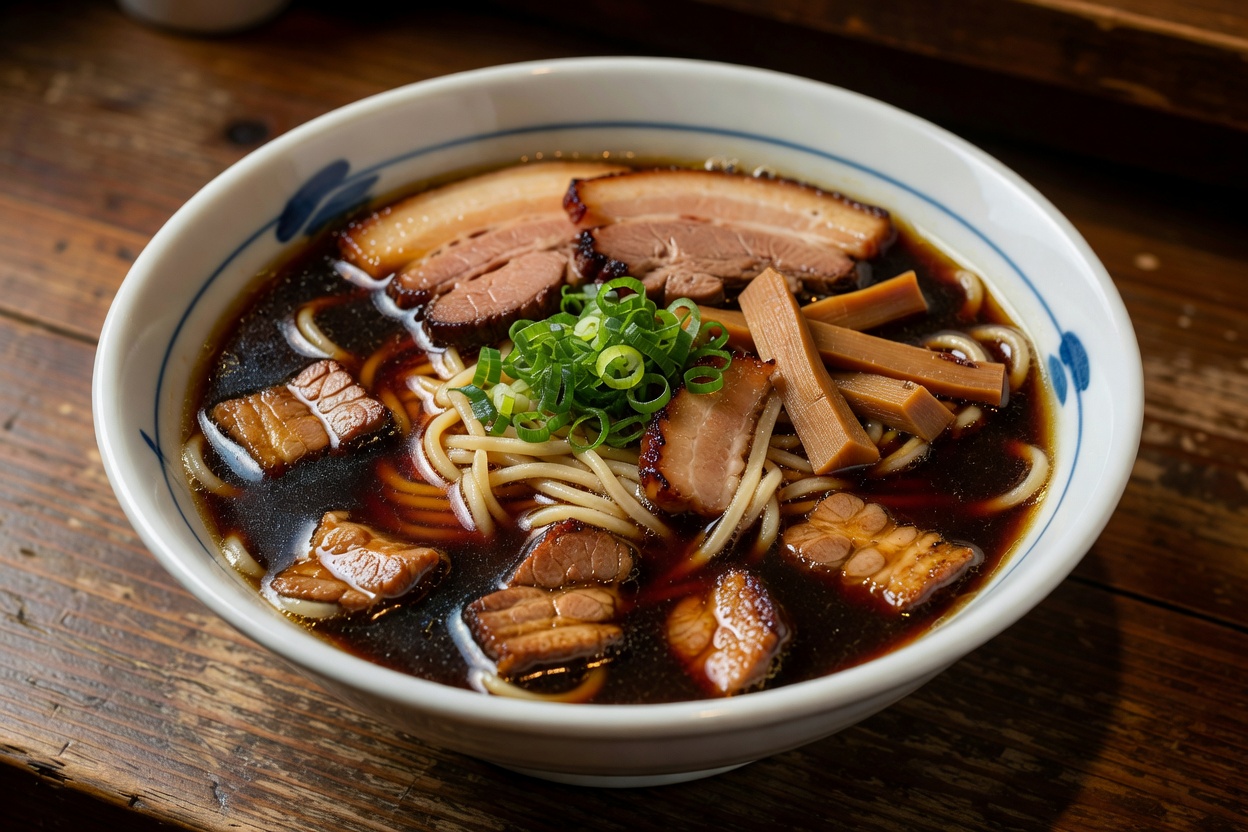 Chuka Soba (Toyama Black Ramen) at Nishicho Taiki Toya Marushe Ten Chuka Soba (Toyama Black Ramen) at Nishicho Taiki Toya Marushe Ten