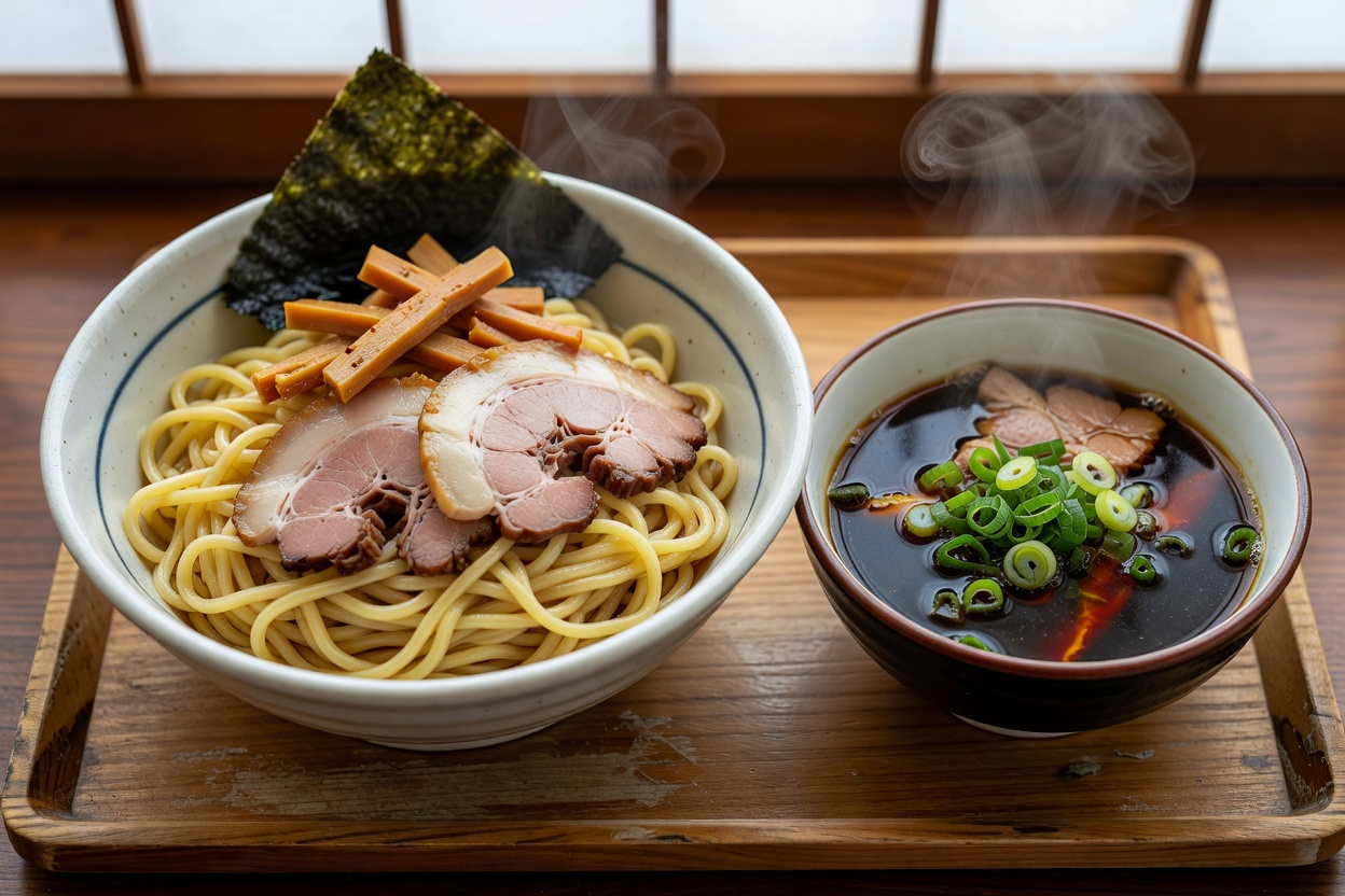 Tokusei Tsukemen (特製つけ麺) / Chuka Soba (中華そば) at Matsudo Tomita Seimen Lalaport TOKYO-BAY Ten